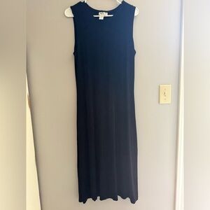 Coldwater Creek VTG Dress Women’s SZ Medium Black Slinky Stretch Y2K Maxi Goth